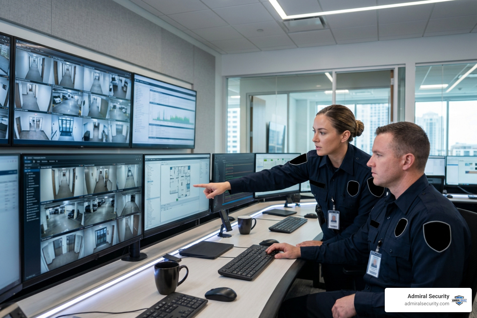 corporate security team monitoring access control at Tampa facility corporate security team monitoring access control at Tampa facility