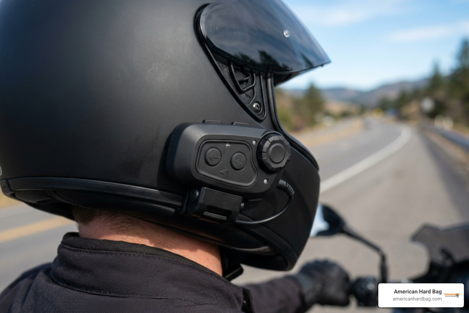 Harley-Davidson Audio 50S headset mounted on a helmet