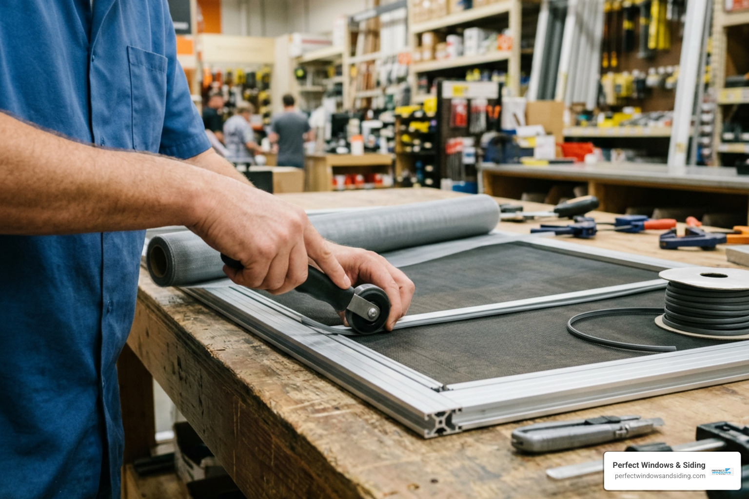 Professional screen spline installation tool and framing
