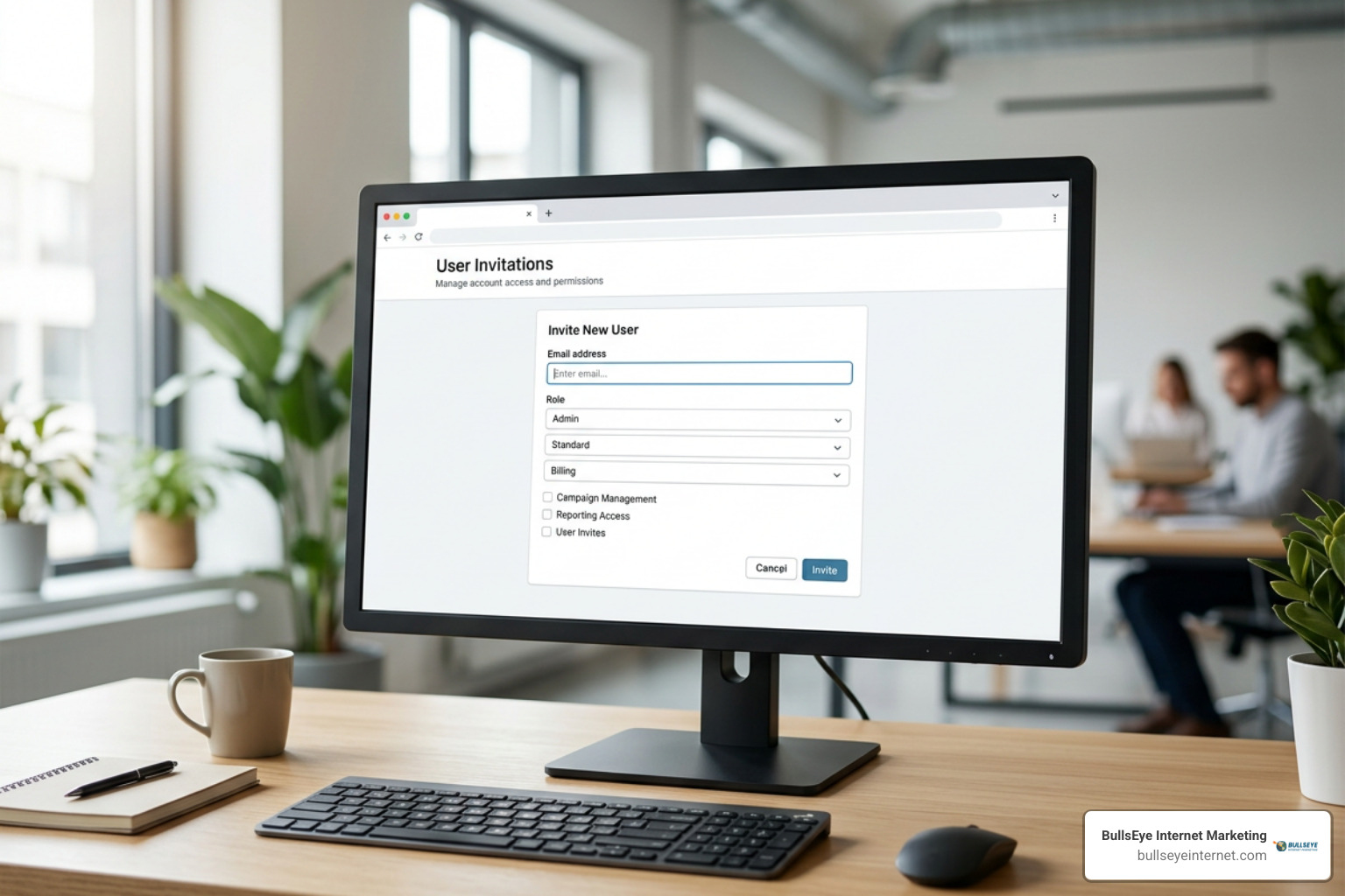 Access and security invitation screen in Google Ads Access and security invitation screen in Google Ads