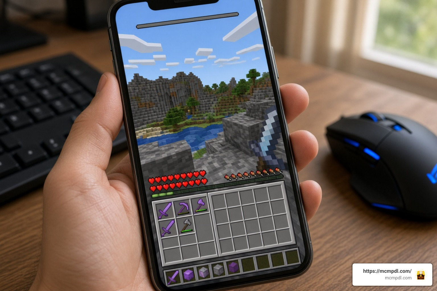 Transparent HUD and inventory configuration