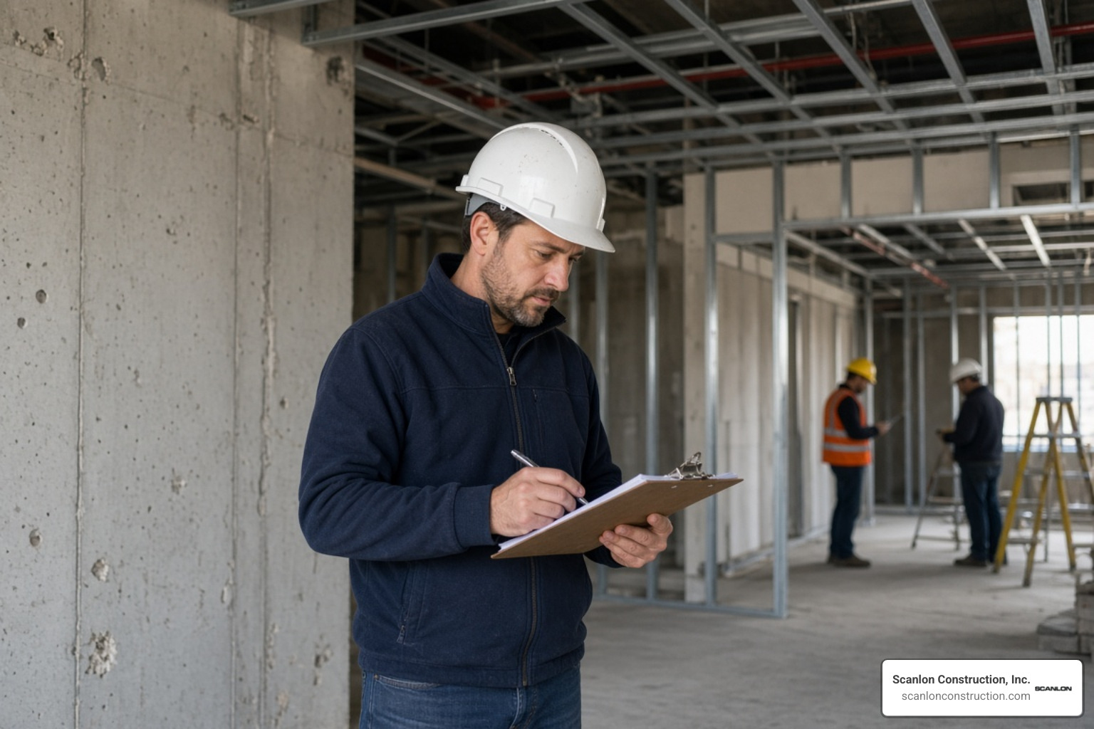 project manager conducting a detailed quality assurance walkthrough project manager conducting a detailed quality assurance walkthrough