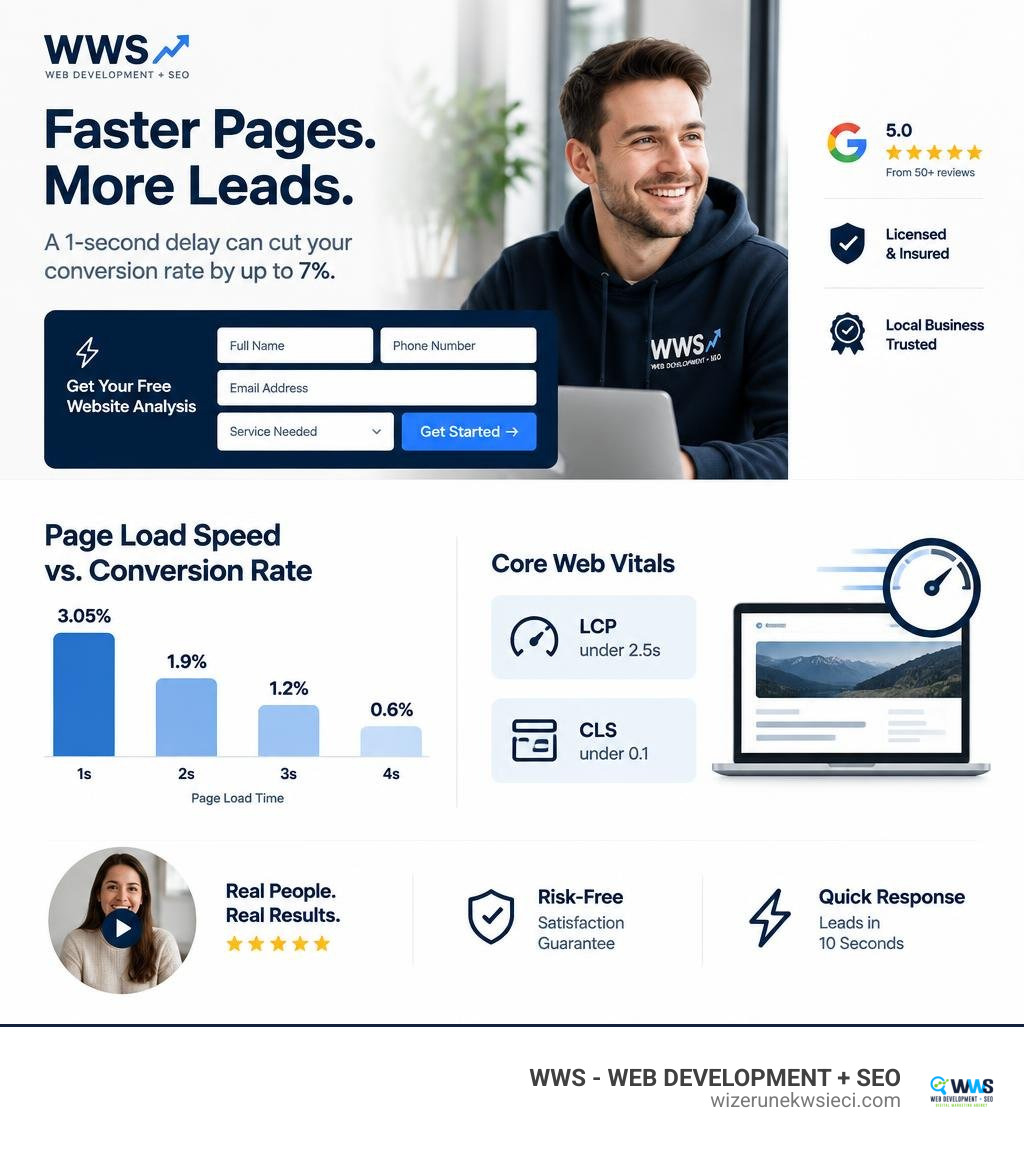 page load speed impact on conversion rate infographic
