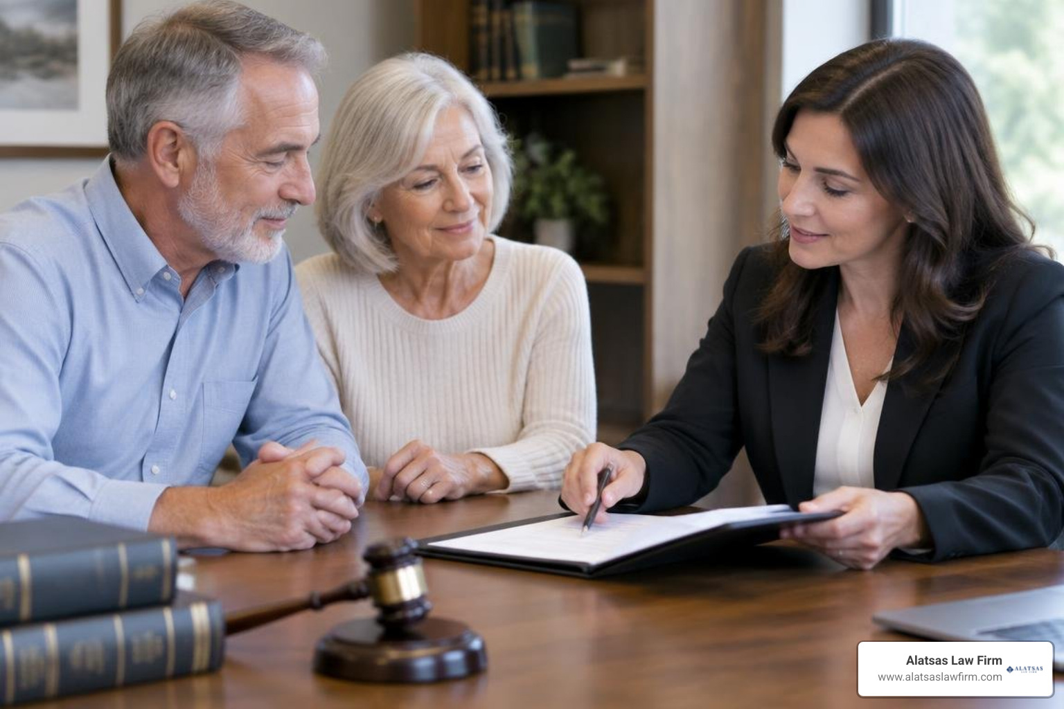 Brooklyn family reviewing estate documents with attorney Brooklyn family reviewing estate documents with attorney