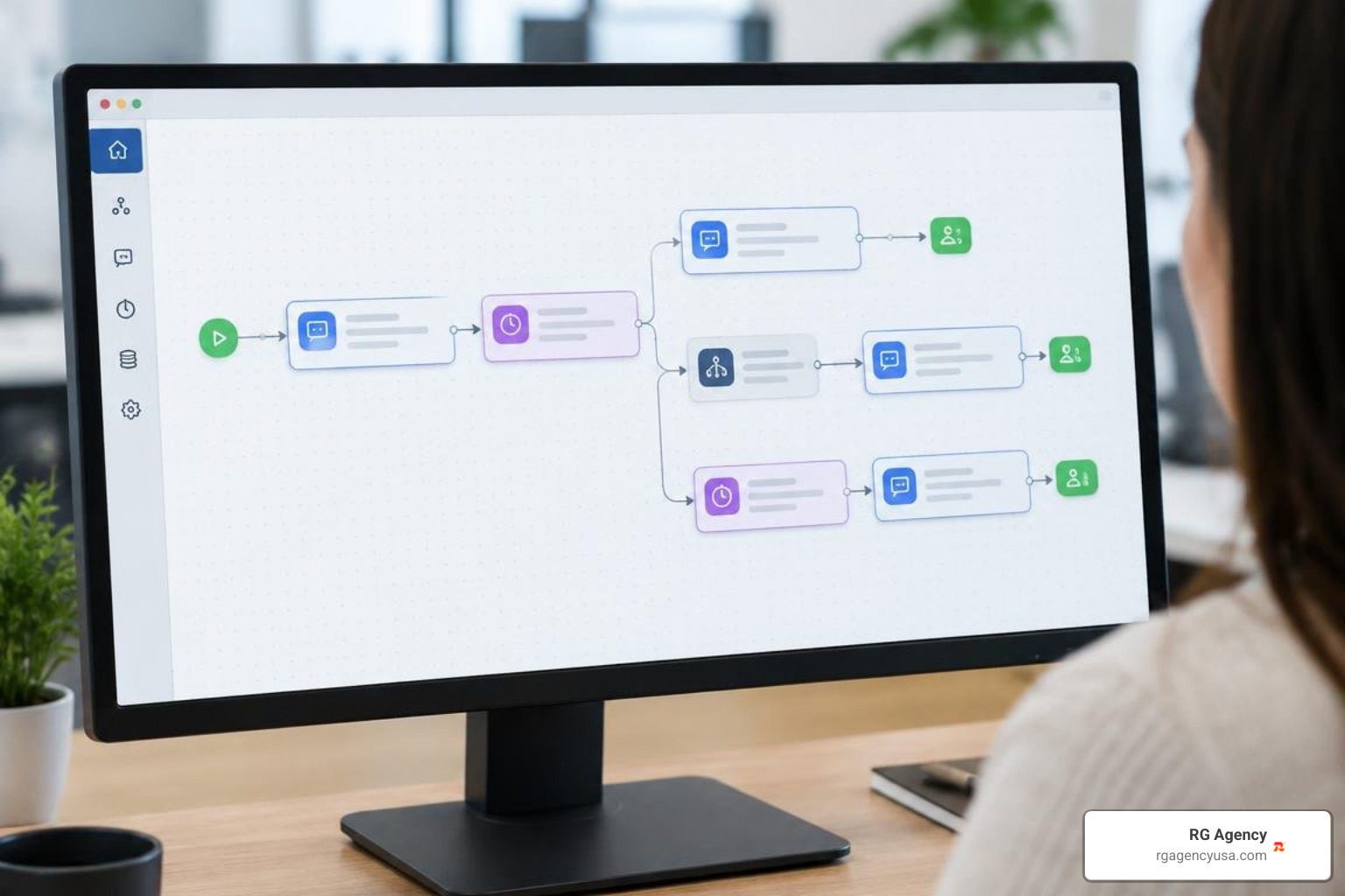 multi-step SMS automated workflow builder interface multi-step SMS automated workflow builder interface