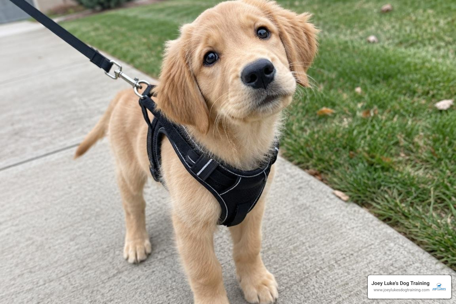 Puppies practicing polite leash manners and calm focus around other dogs Puppies practicing polite leash manners and calm focus around other dogs