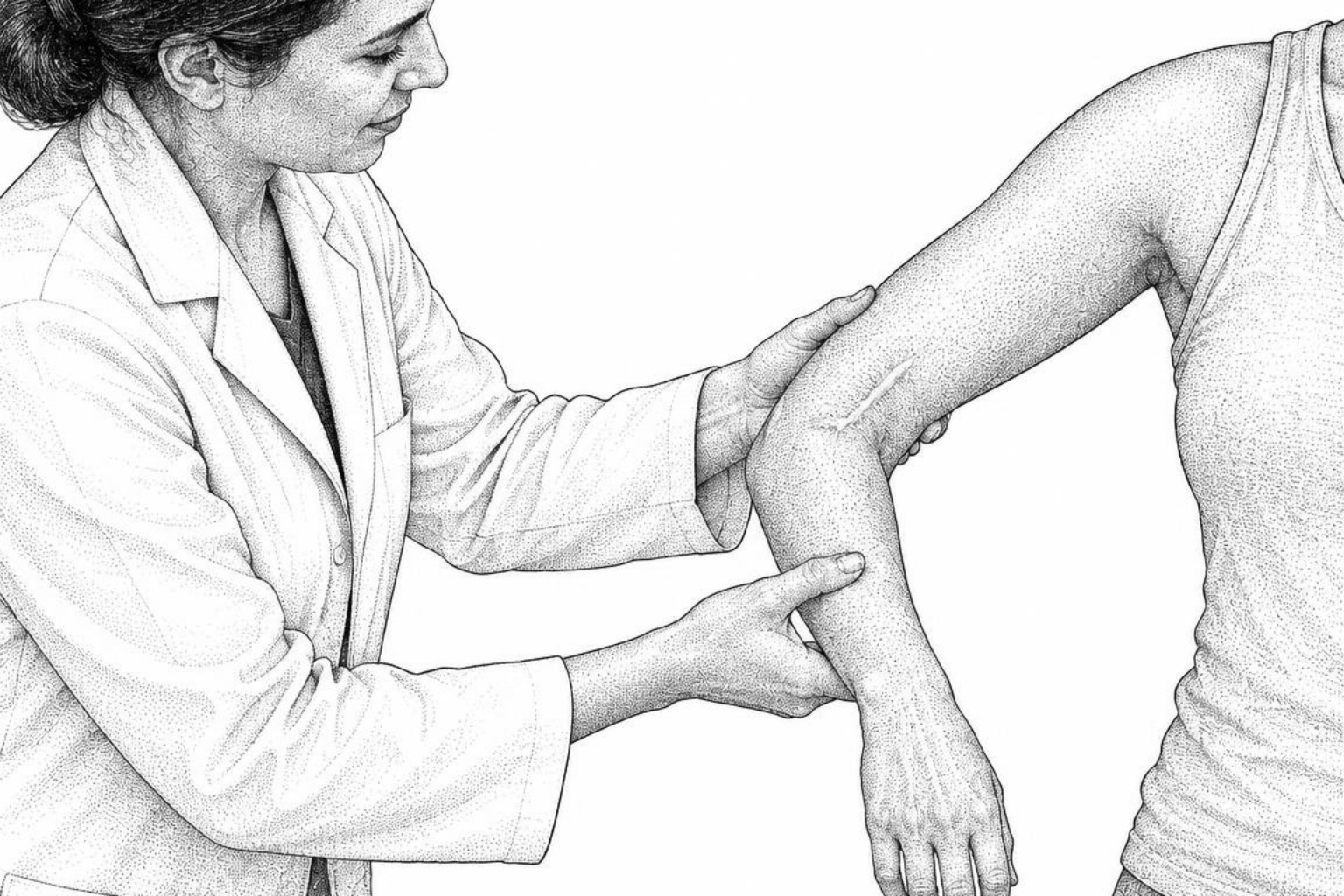 clinical evaluation of joint mobility and scar tension