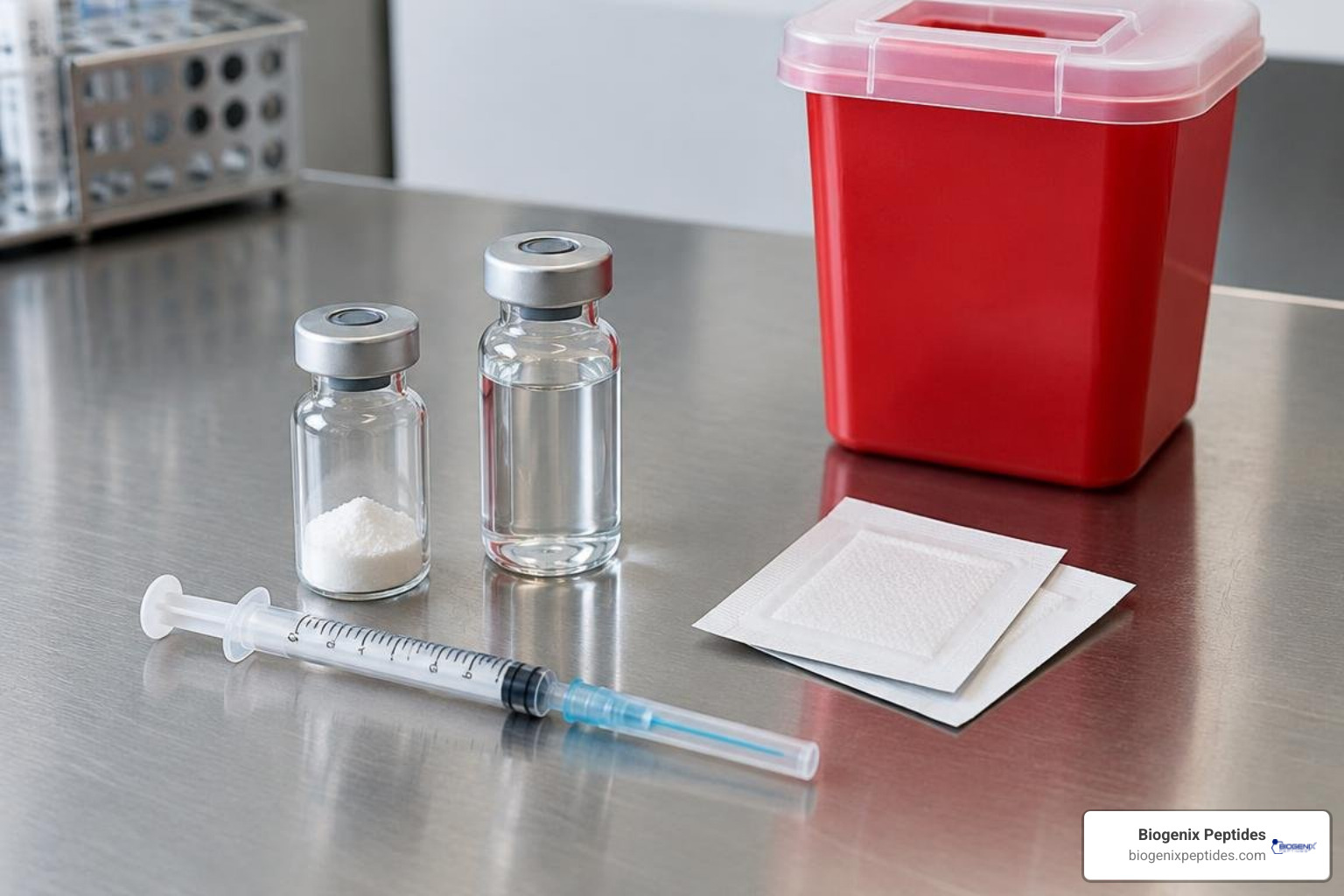 essential peptide reconstitution and single-use supplies
