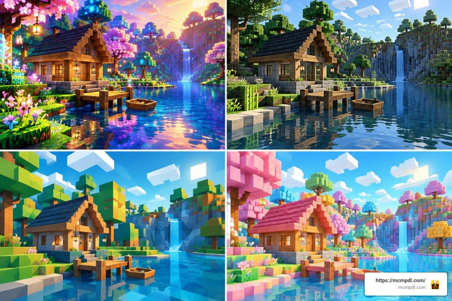 side by side texture style comparisons aesthetic variations