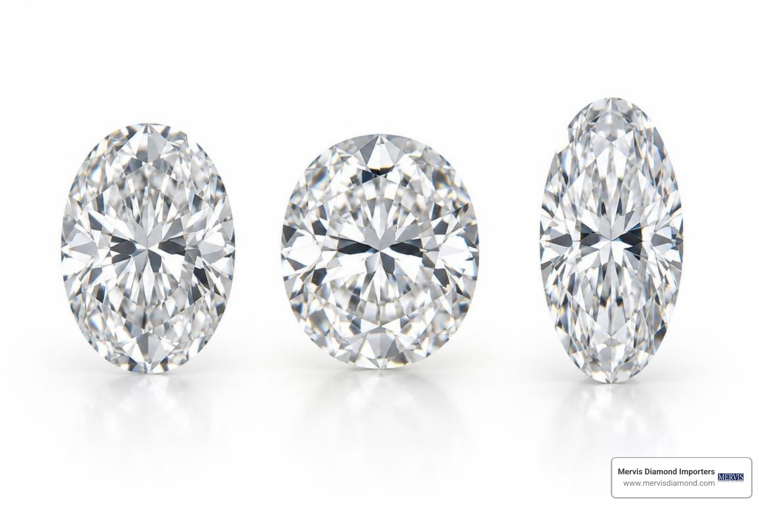 oval diamonds with varying length-to-width ratios oval diamonds with varying length-to-width ratios