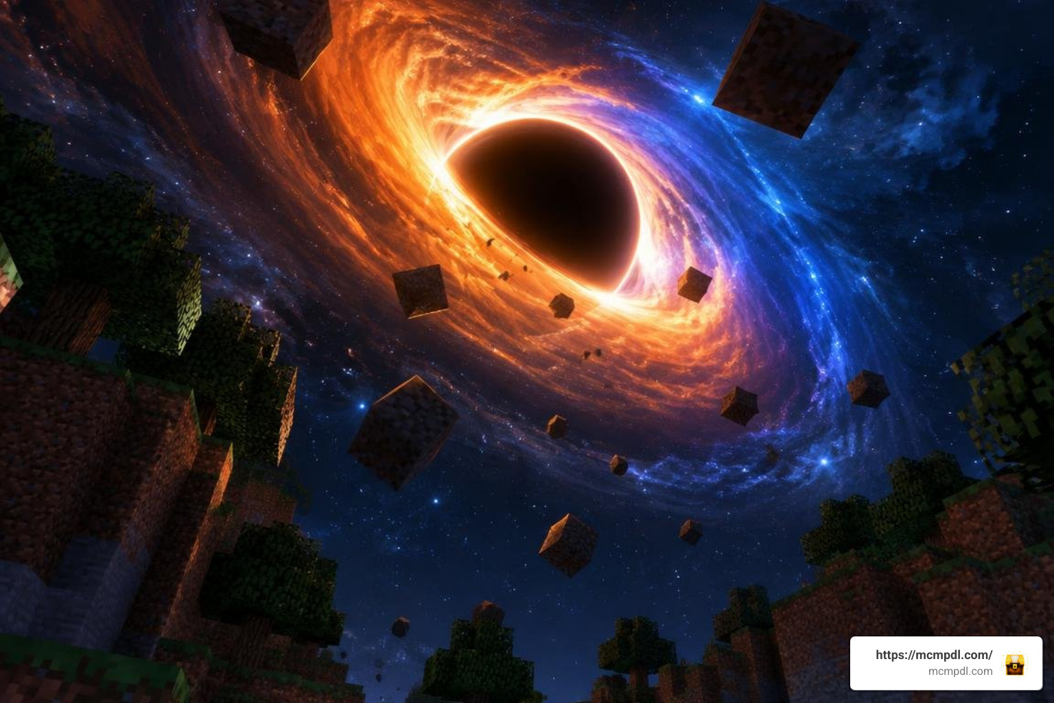 Custom black hole skybox and accretion disk textures