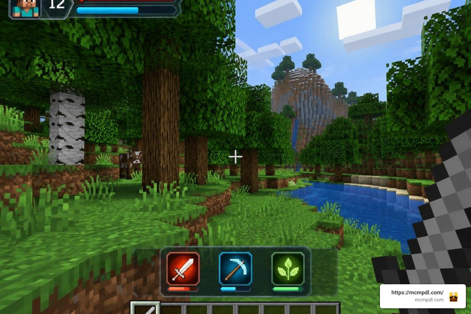 Levels Matter stats and skills HUD in Minecraft Bedrock