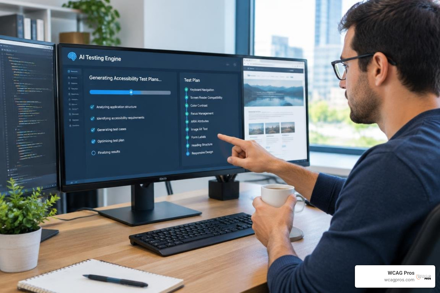 AI testing engine generating automated accessibility test plans AI testing engine generating automated accessibility test plans