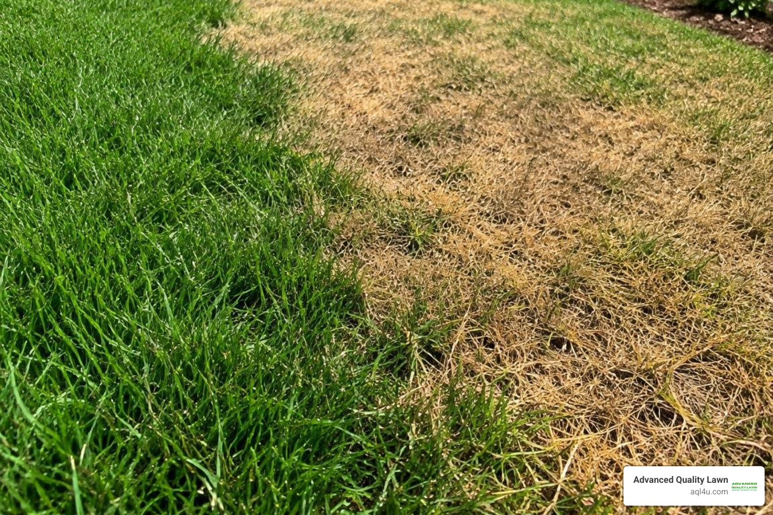 chinch bug damage on lawn