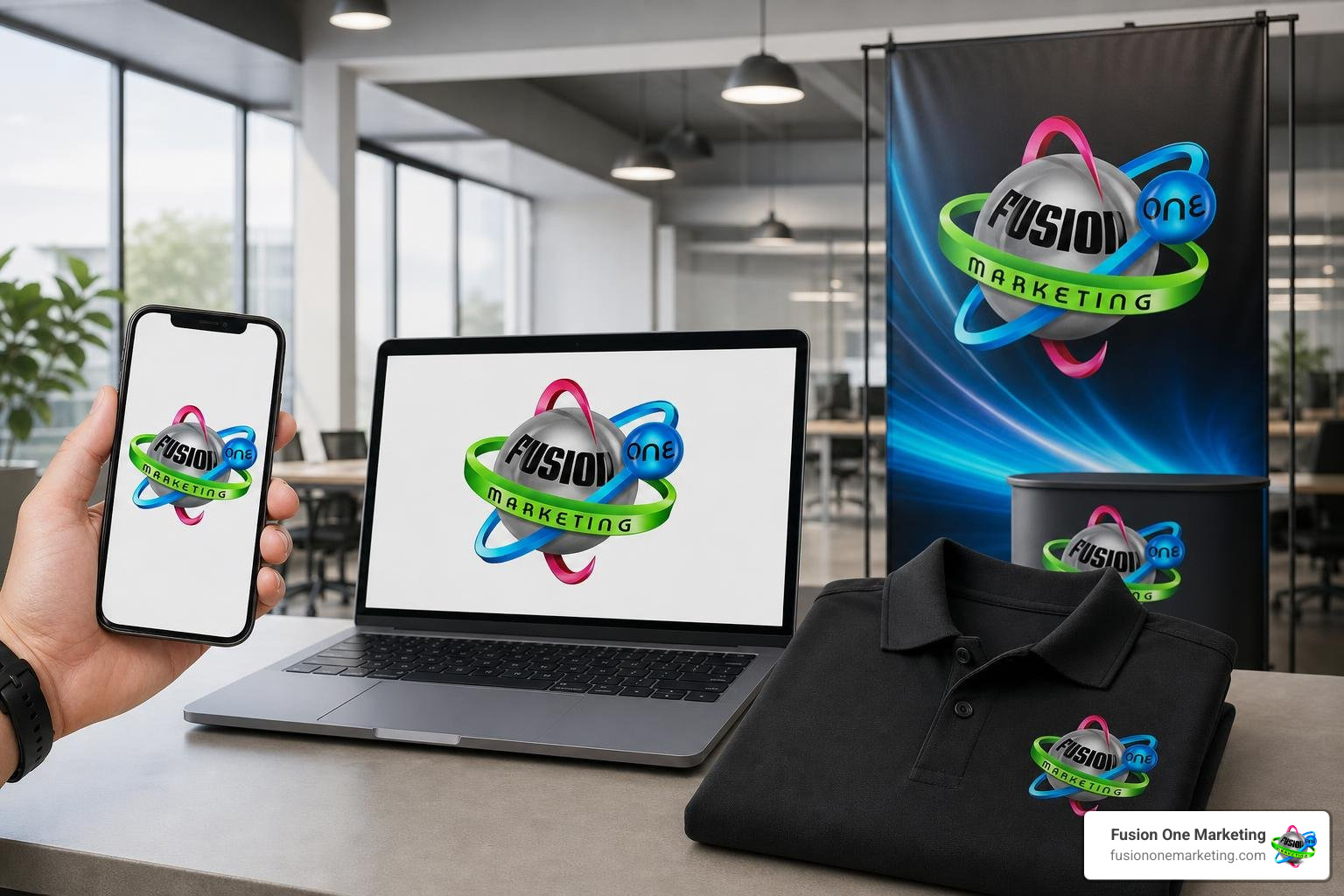 Responsive logo design scaling across mobile interfaces, apparel, and corporate collateral Responsive logo design scaling across mobile interfaces, apparel, and corporate collateral