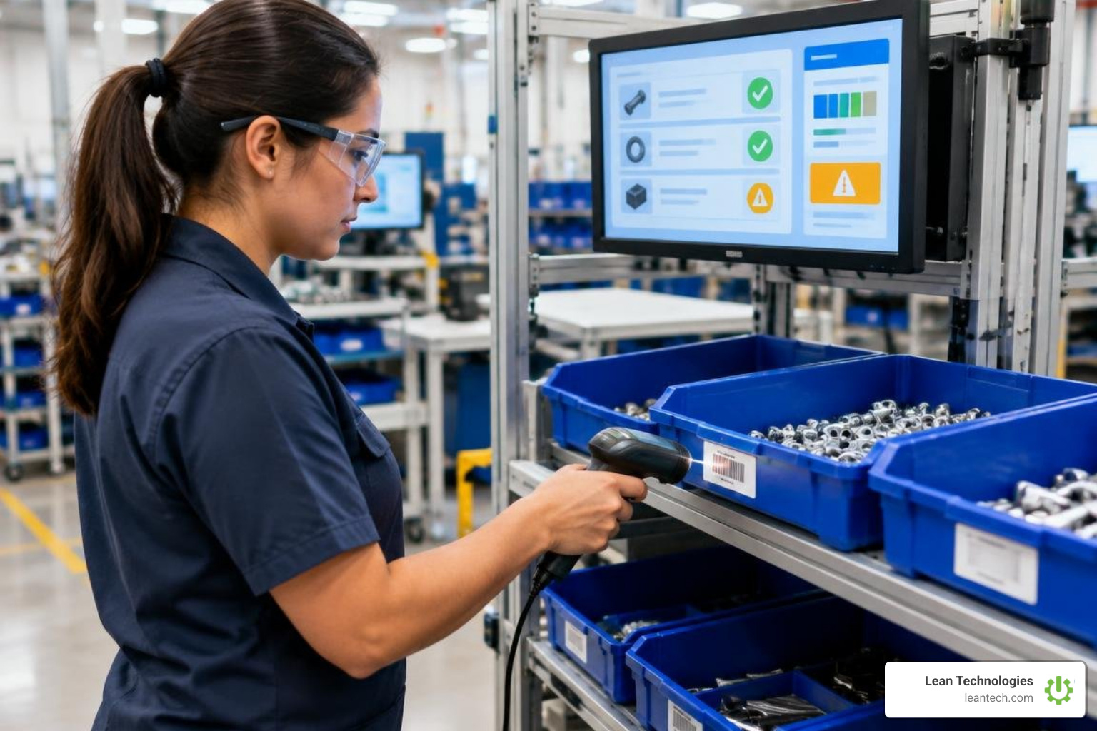 Automated digital pull signals and point-of-use inventory replenishments Automated digital pull signals and point-of-use inventory replenishments