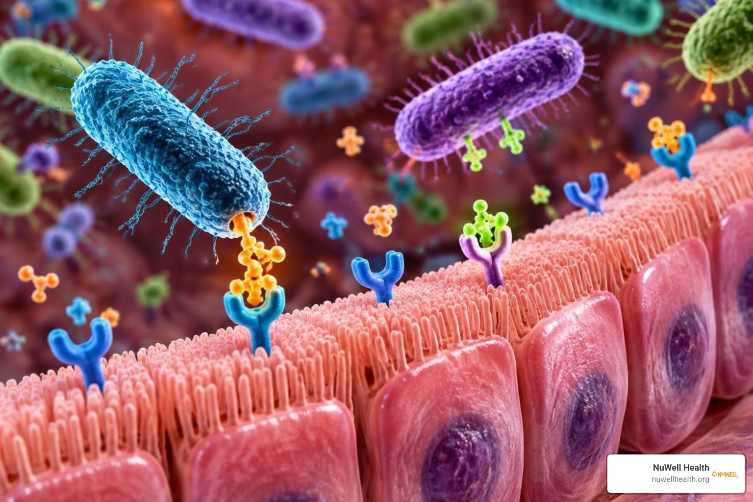 Microbial metabolites interacting with intestinal epithelial receptors