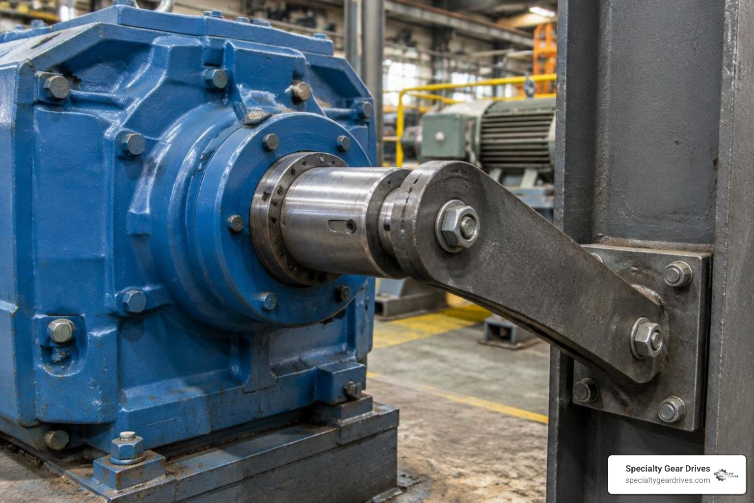 hollow bore shaft mounting with torque arm hollow bore shaft mounting with torque arm