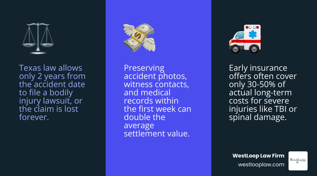 Steps to hire a Houston bodily injury lawyer and protect an injury claim infographic Steps to hire a Houston bodily injury lawyer and protect an injury claim infographic