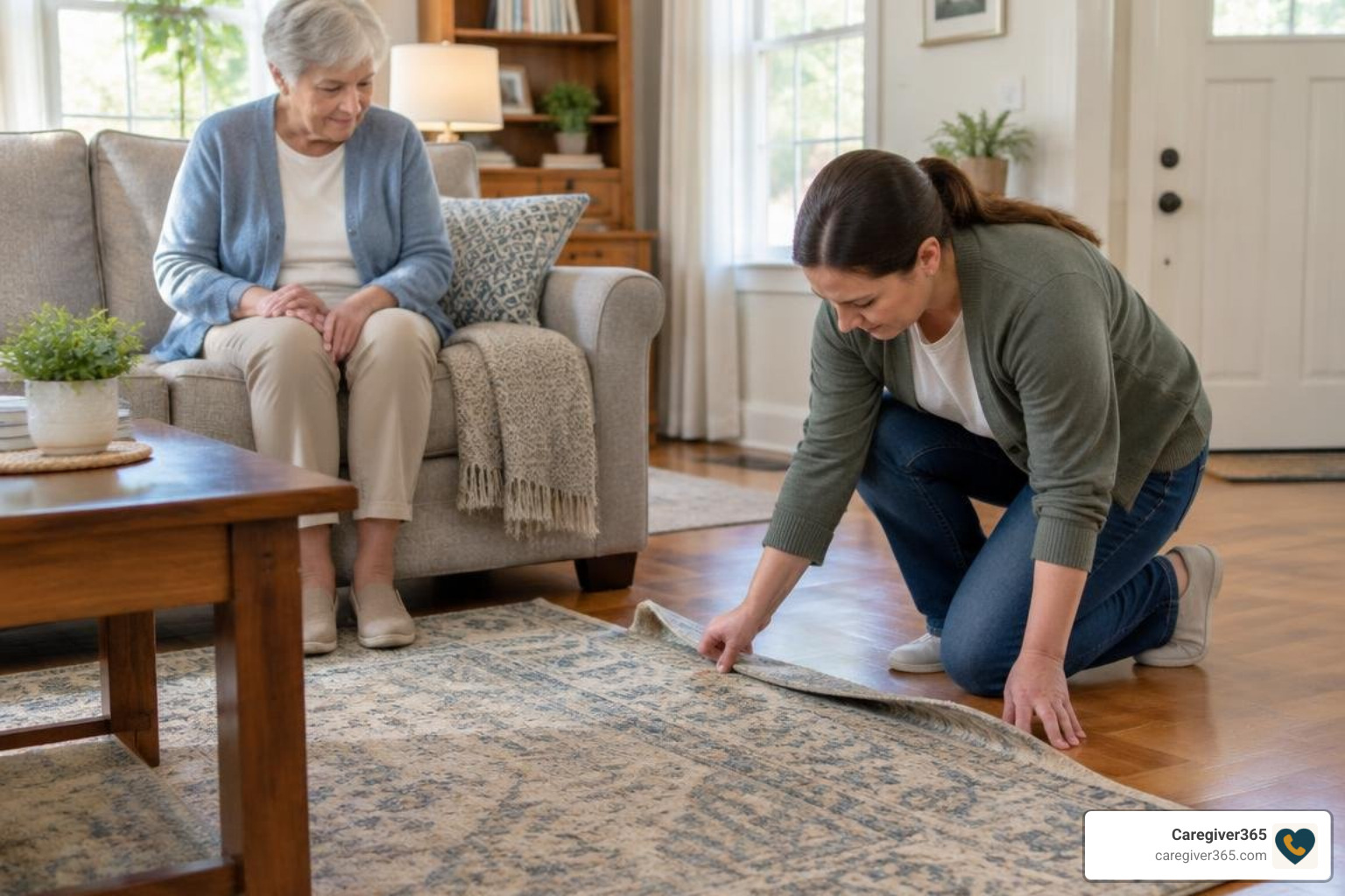 Living room safety assessment for seniors