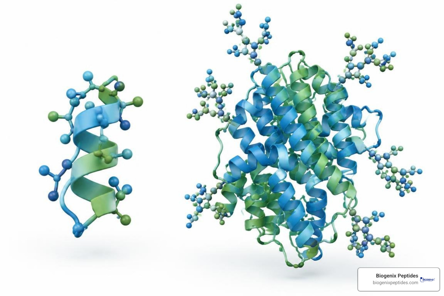 Molecular structure comparison between ARA-290 and Recombinant Human EPO