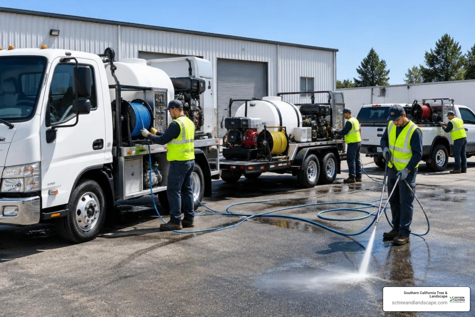 multi-crew commercial exterior cleaning fleet