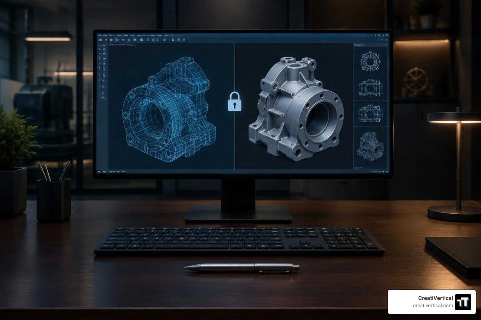 Secure encrypted CAD file submission portal interface Secure encrypted CAD file submission portal interface