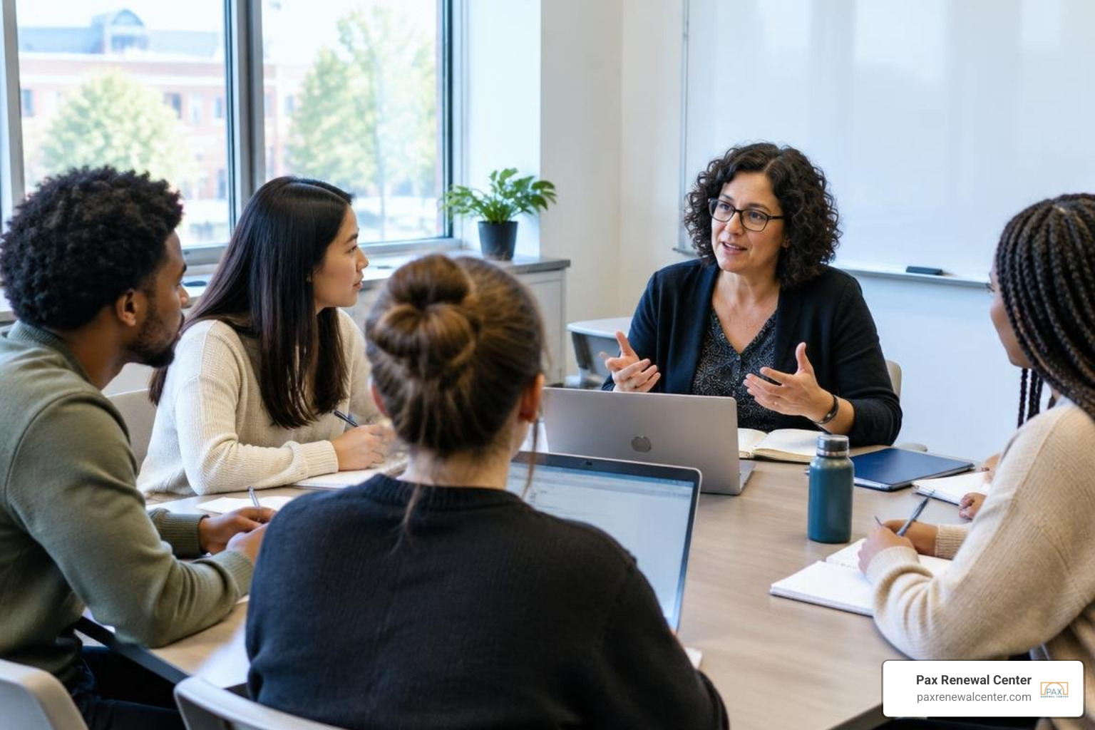 graduate counseling students collaborating in a clinical supervision seminar graduate counseling students collaborating in a clinical supervision seminar