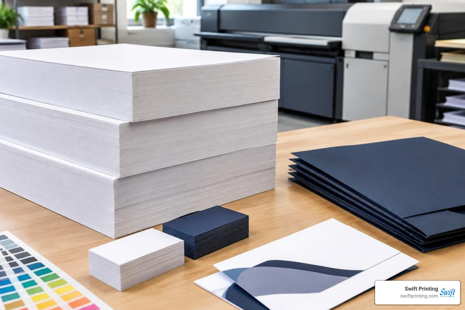 Heavyweight stock reams and finished corporate collateral Heavyweight stock reams and finished corporate collateral