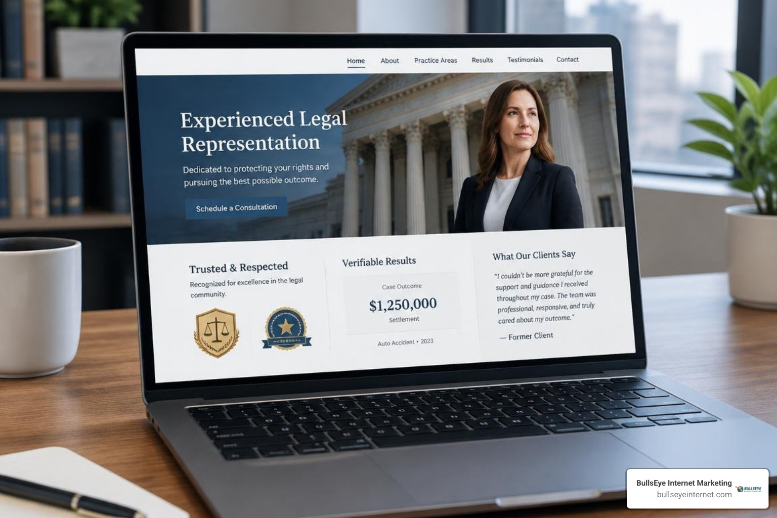 attorney trust badges and verified case outcome sections attorney trust badges and verified case outcome sections