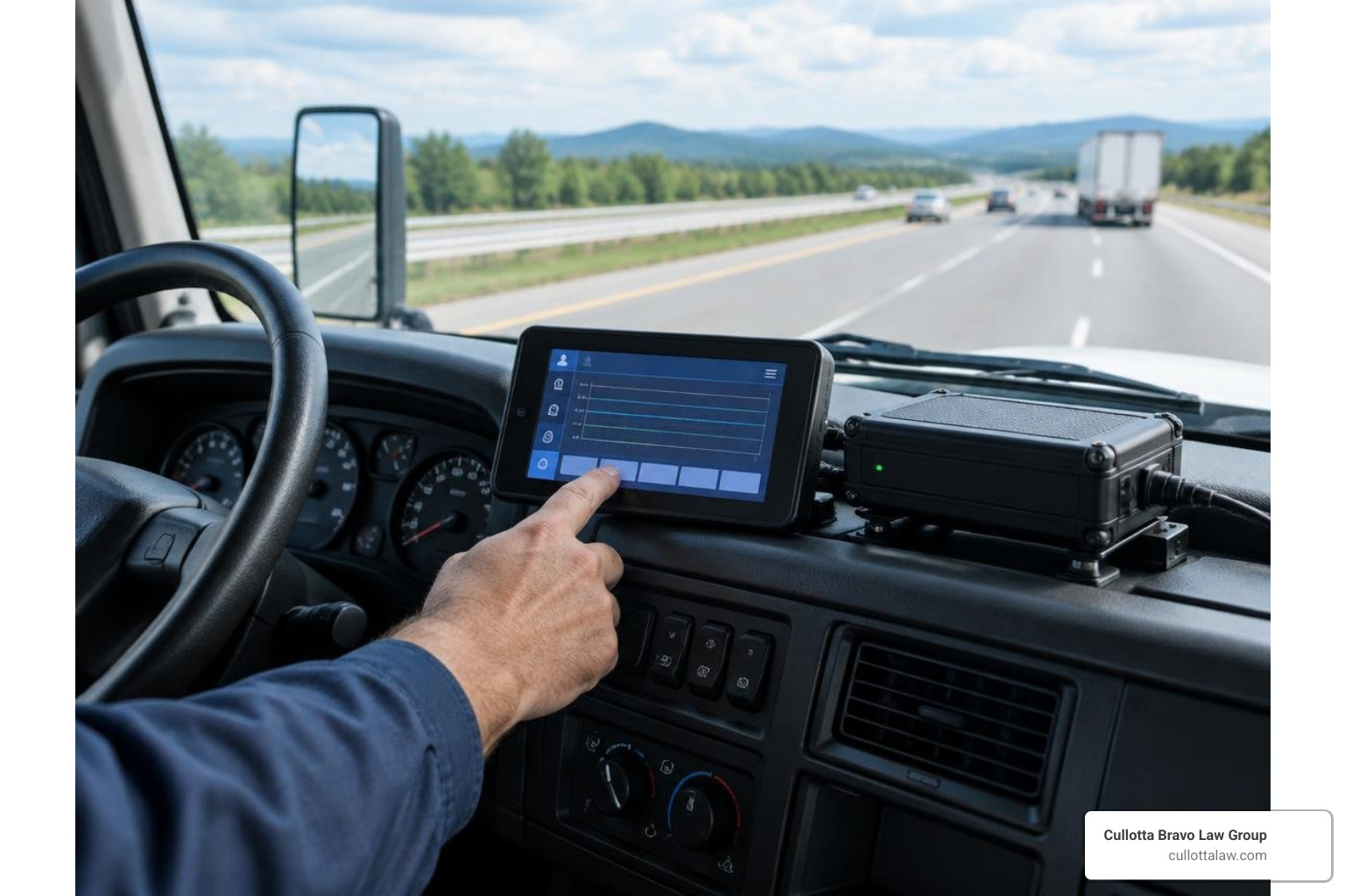 commercial truck black box and electronic logging device data