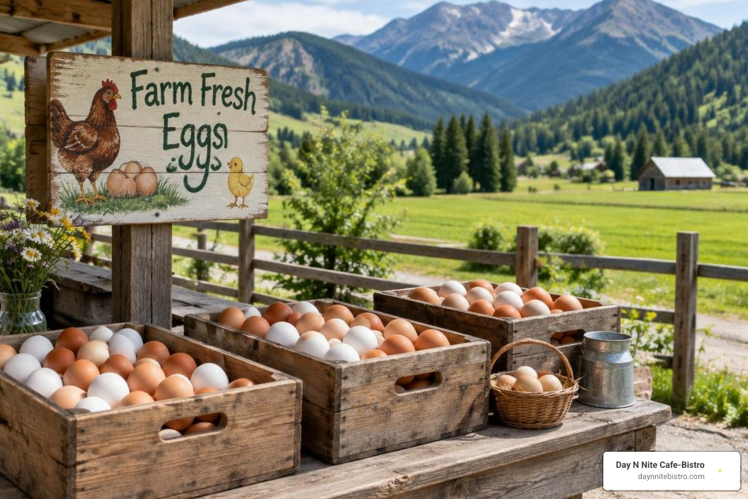 Local farm egg stand in Heber City