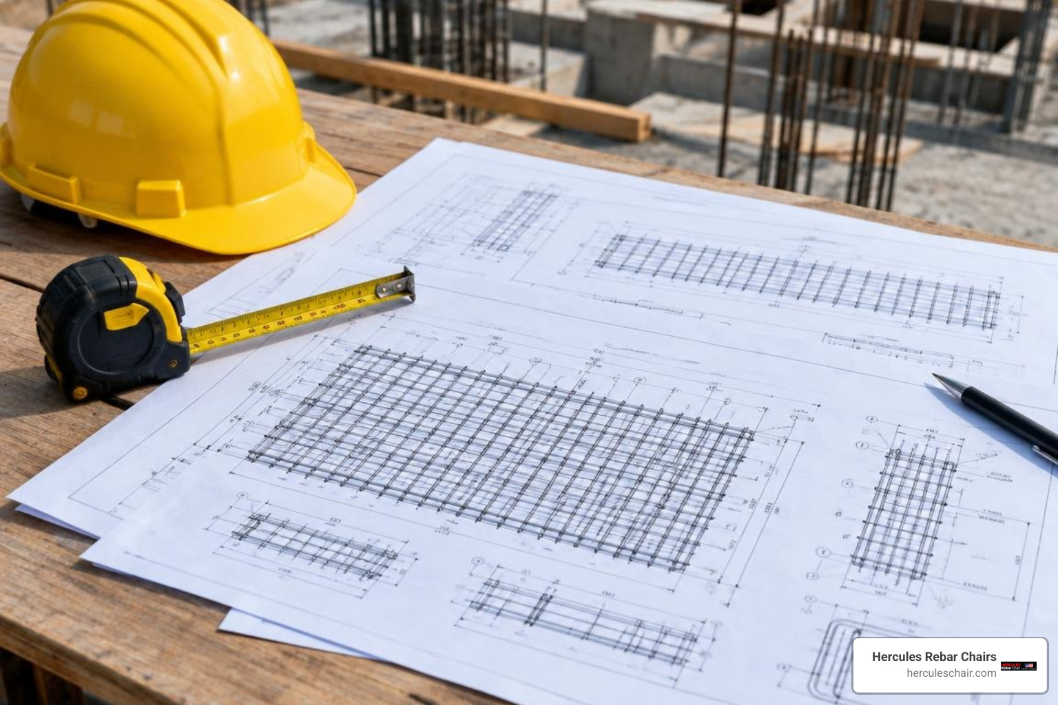 annotated rebar shop drawing layout