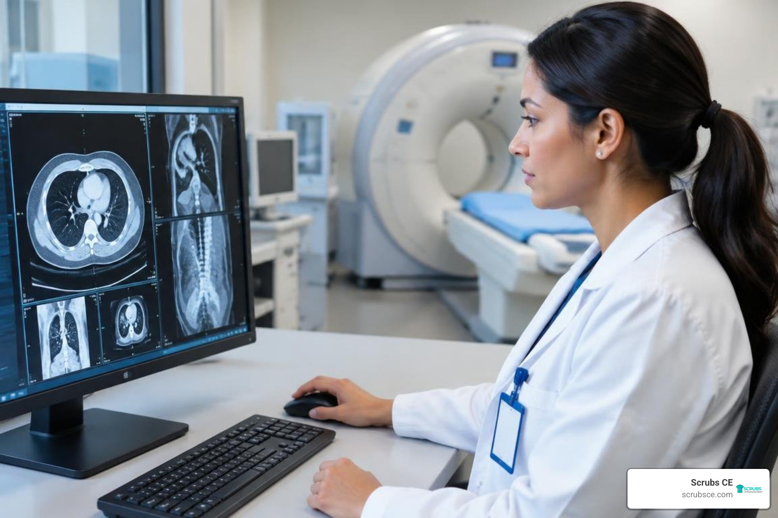 diagnostic radiographer evaluating cross-sectional diagnostic scans diagnostic radiographer evaluating cross-sectional diagnostic scans