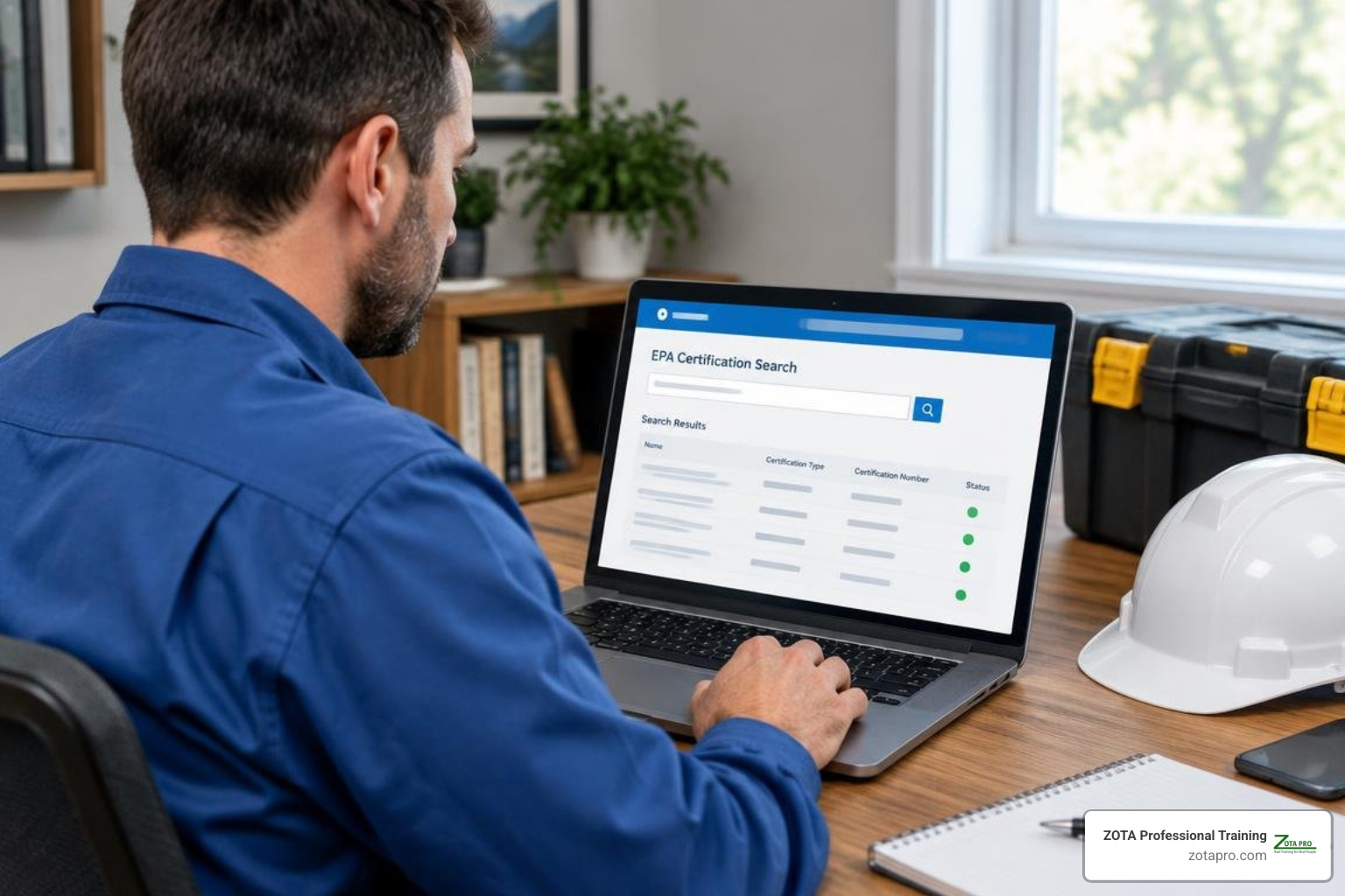 HVAC contractor searching database records