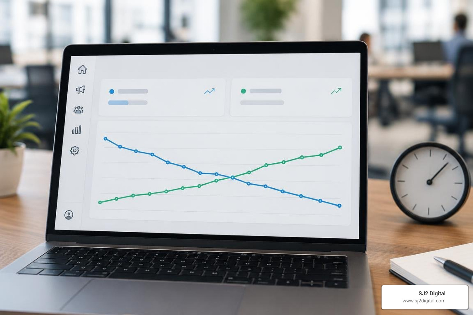 Creative fatigue curve showing rising frequency alongside dropping CTR and rising CPA Creative fatigue curve showing rising frequency alongside dropping CTR and rising CPA