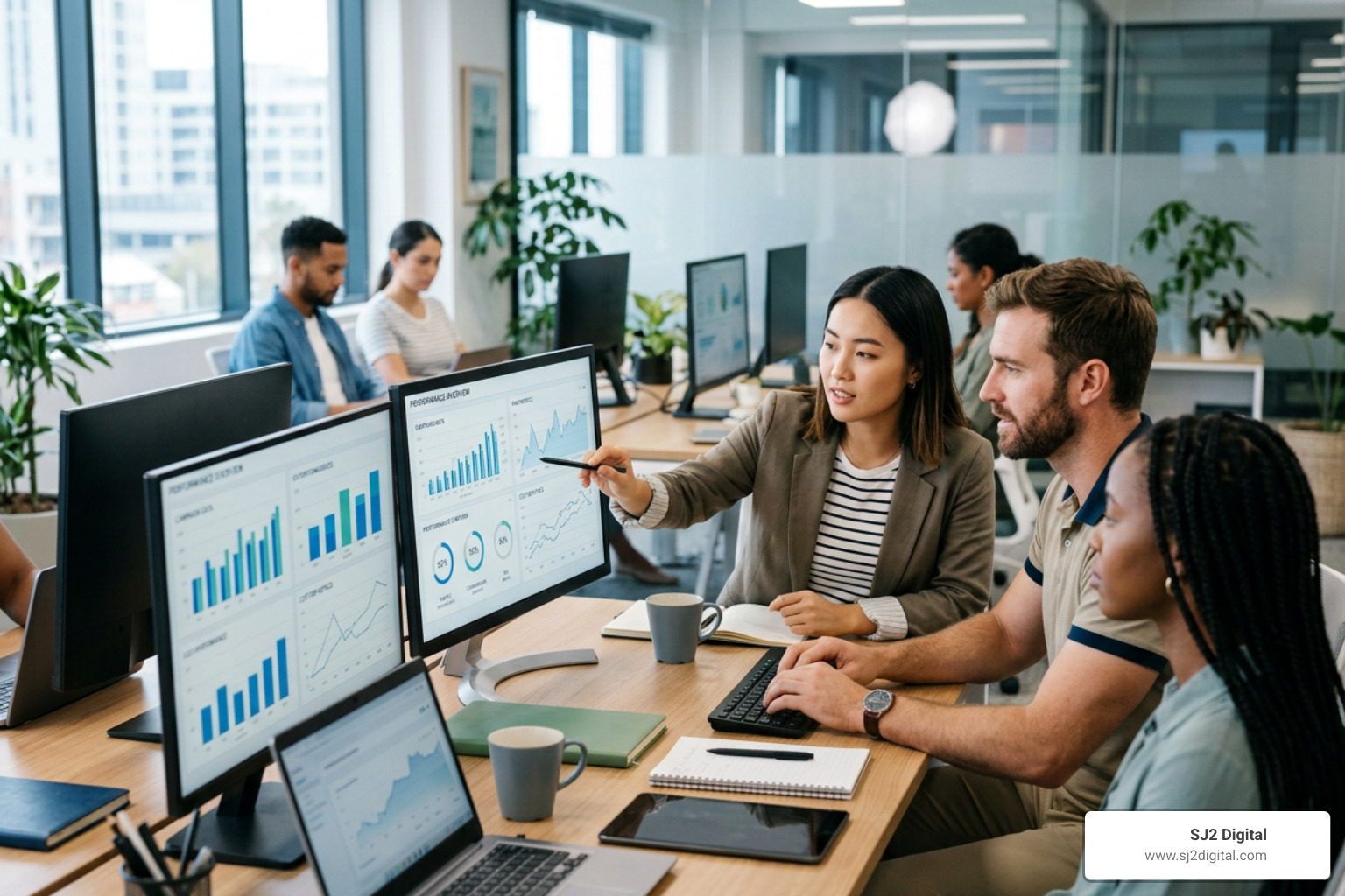 Multi-channel attribution paths connecting search, display, and social media