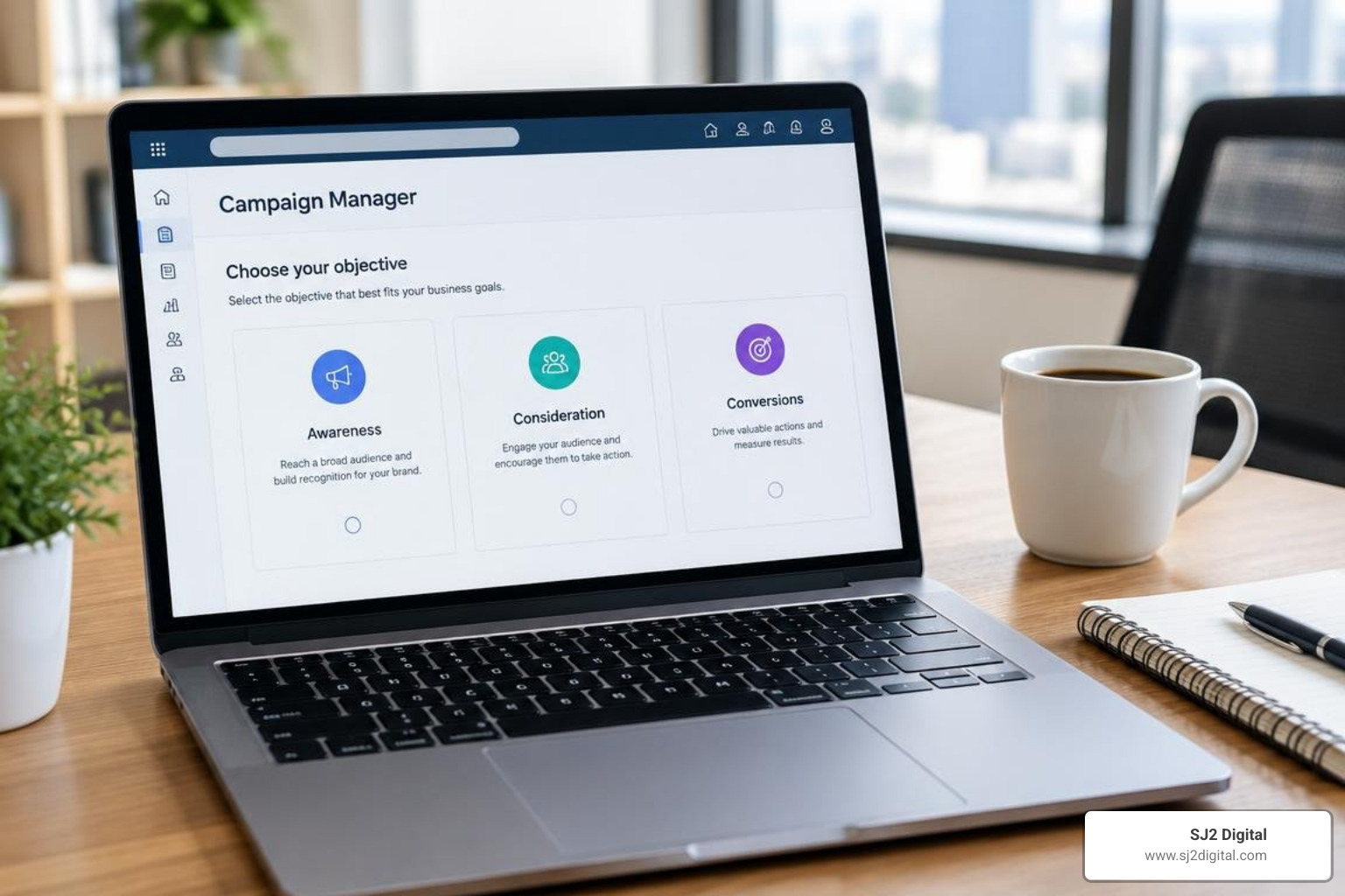 LinkedIn Campaign Manager objective dashboard LinkedIn Campaign Manager objective dashboard