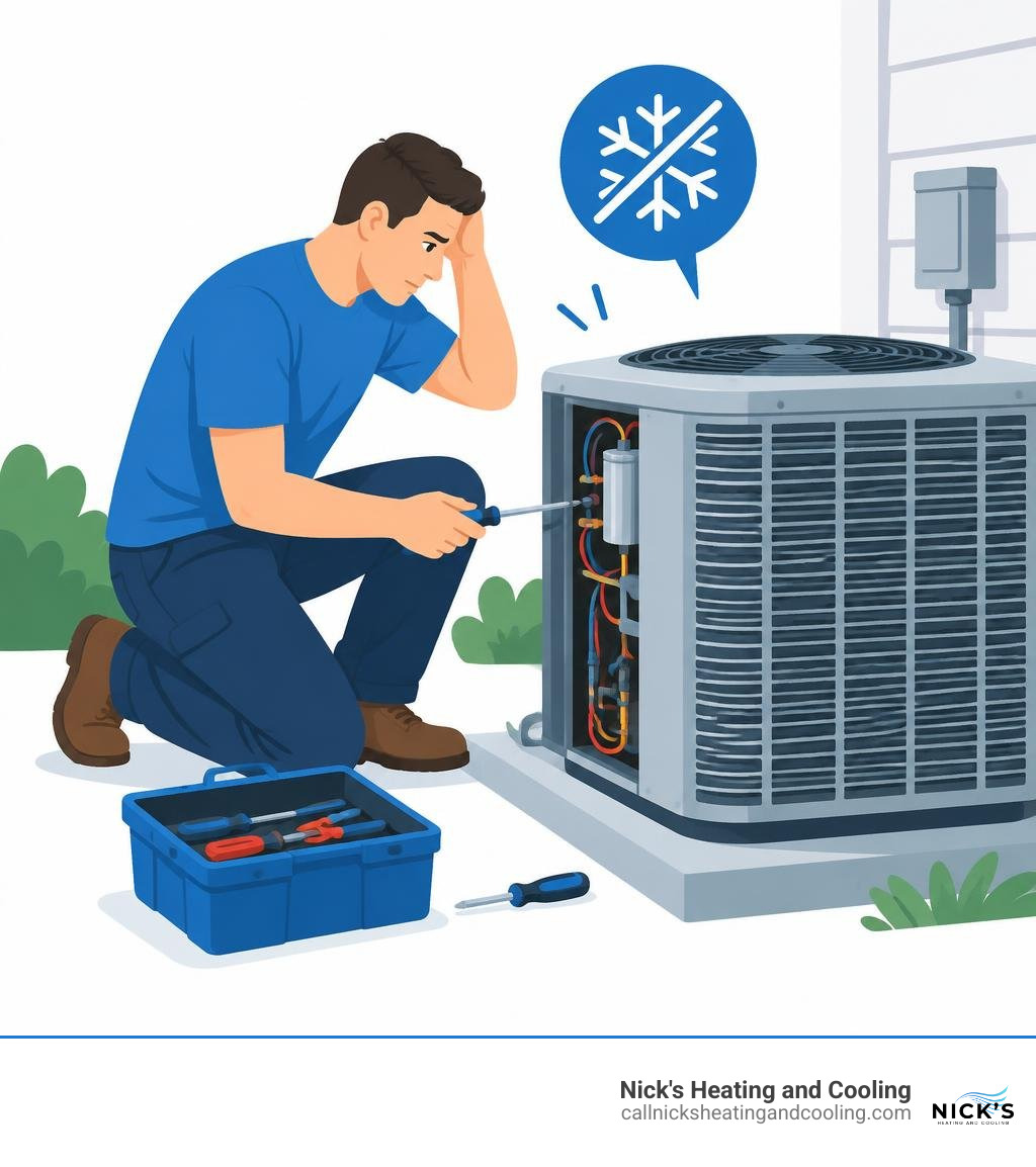 Certified technician checking manifold pressure gauges Certified technician checking manifold pressure gauges