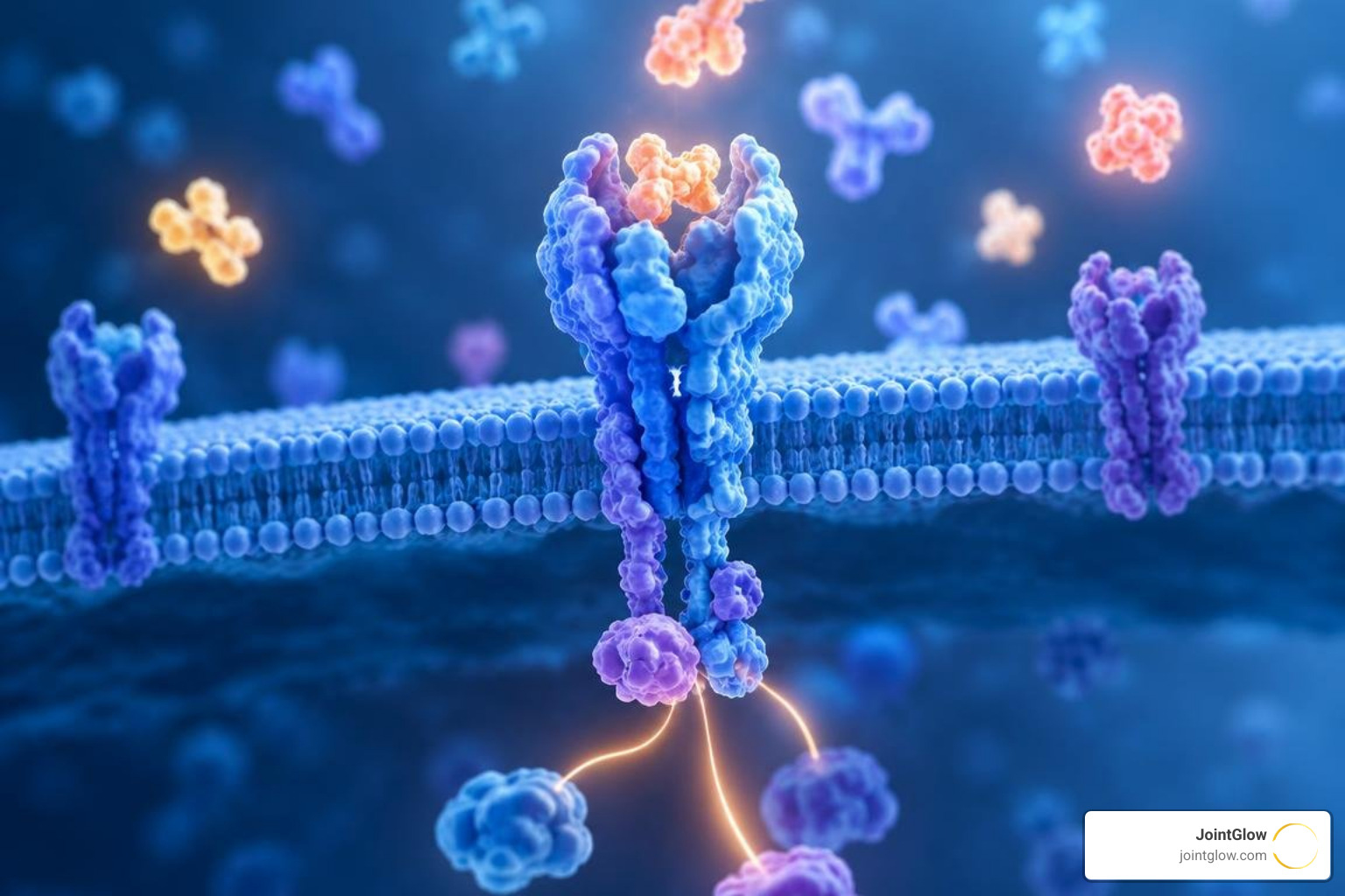 HLA-B27 receptor and immune signaling pathways