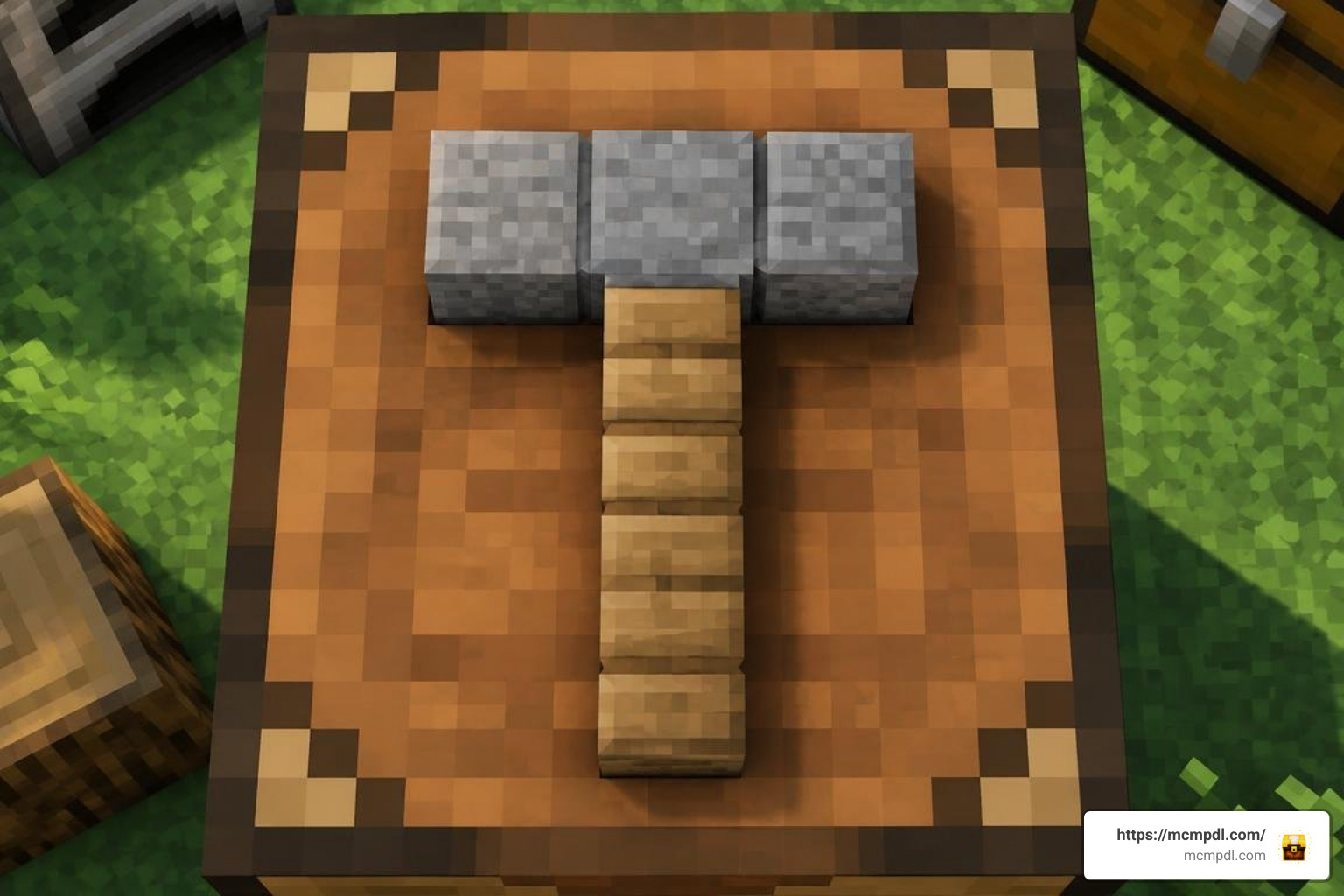 Hammer crafting recipes in Bedrock UI Hammer crafting recipes in Bedrock UI