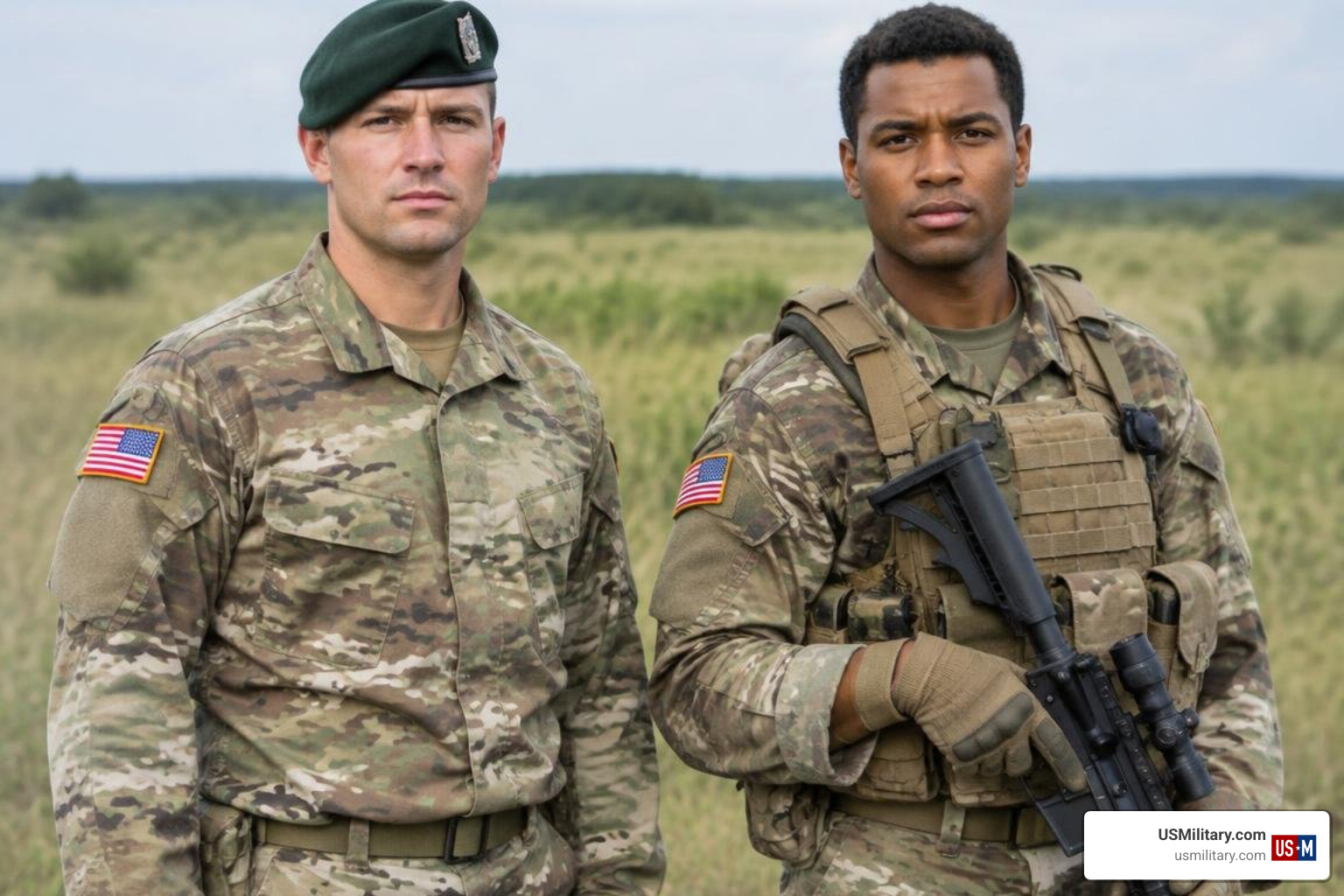 Green Beret and Delta Force soldiers Green Beret and Delta Force soldiers