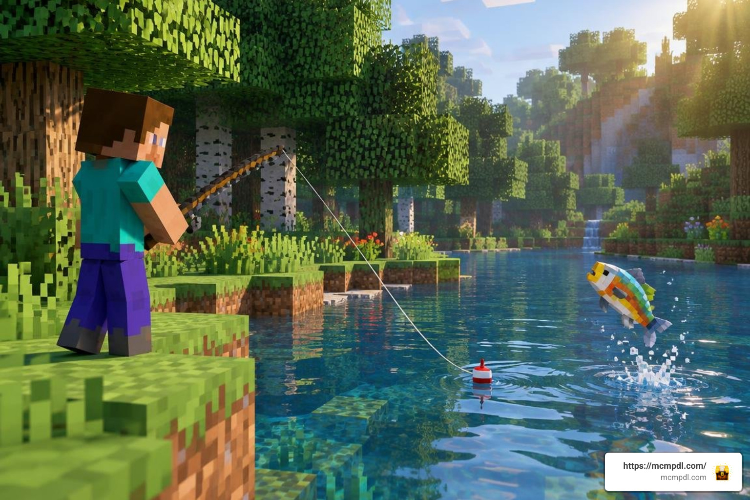 Minecraft Bedrock fishing addon