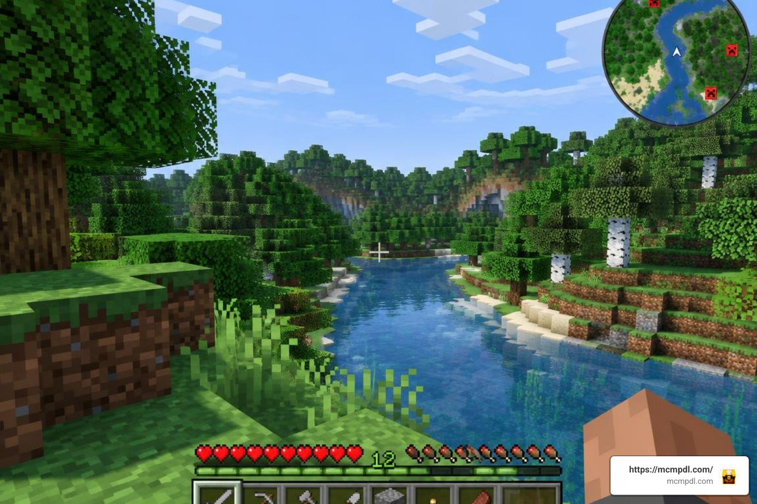 Mob face radar markers and biomes on Bedrock minimap Mob face radar markers and biomes on Bedrock minimap