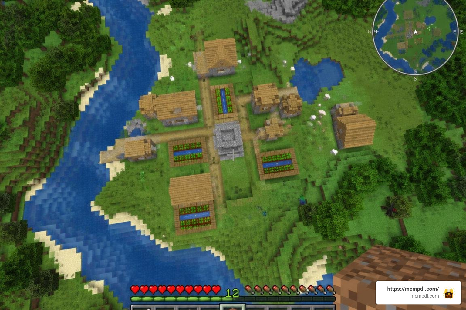 Minecraft Bedrock minimap HUD Minecraft Bedrock minimap HUD