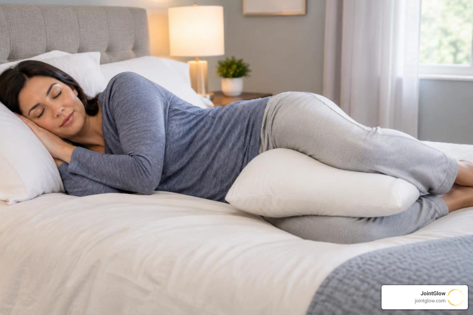proper side-lying hip support with pillows proper side-lying hip support with pillows