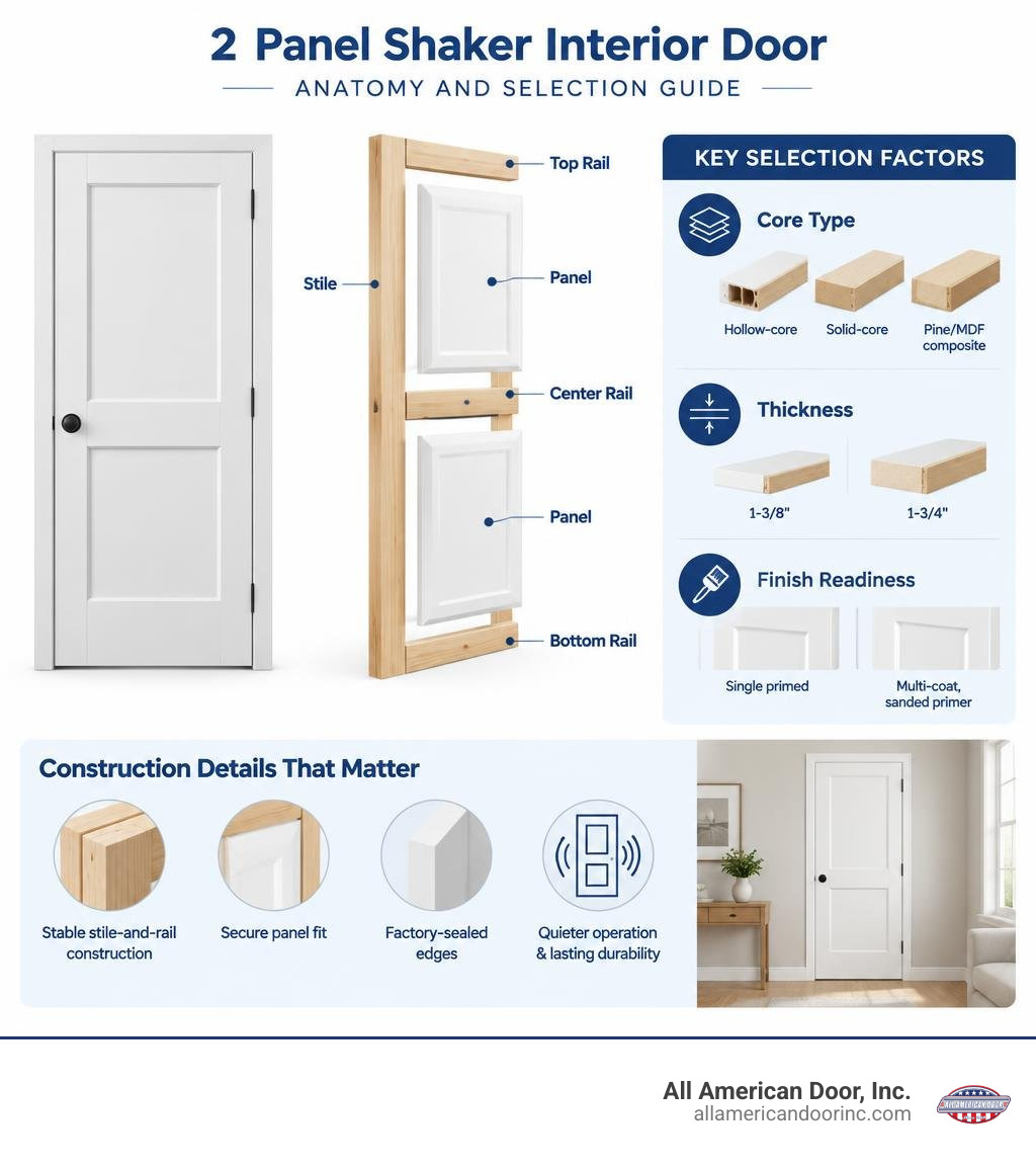2 panel shaker door anatomy and selection guide infographic 2 panel shaker door anatomy and selection guide infographic