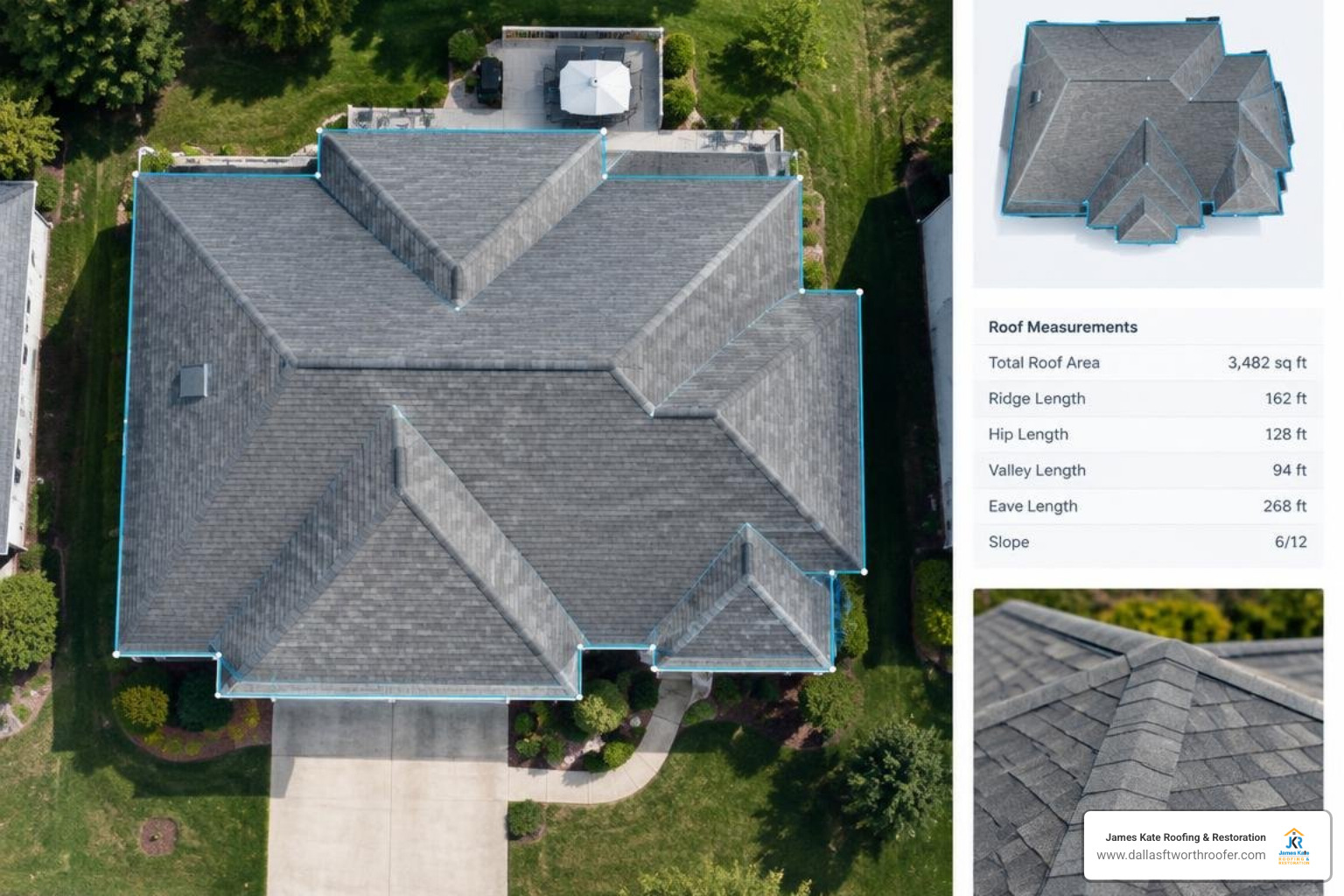 High-resolution aerial satellite roof measurement report High-resolution aerial satellite roof measurement report