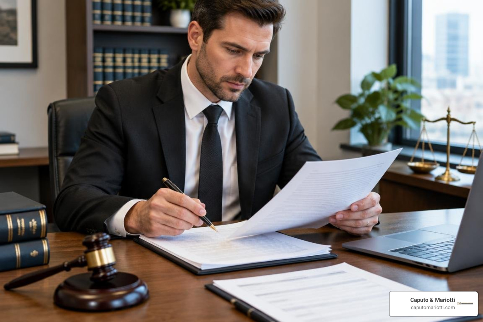 Attorney reviewing net settlement breakdown and medical lien resolution Attorney reviewing net settlement breakdown and medical lien resolution
