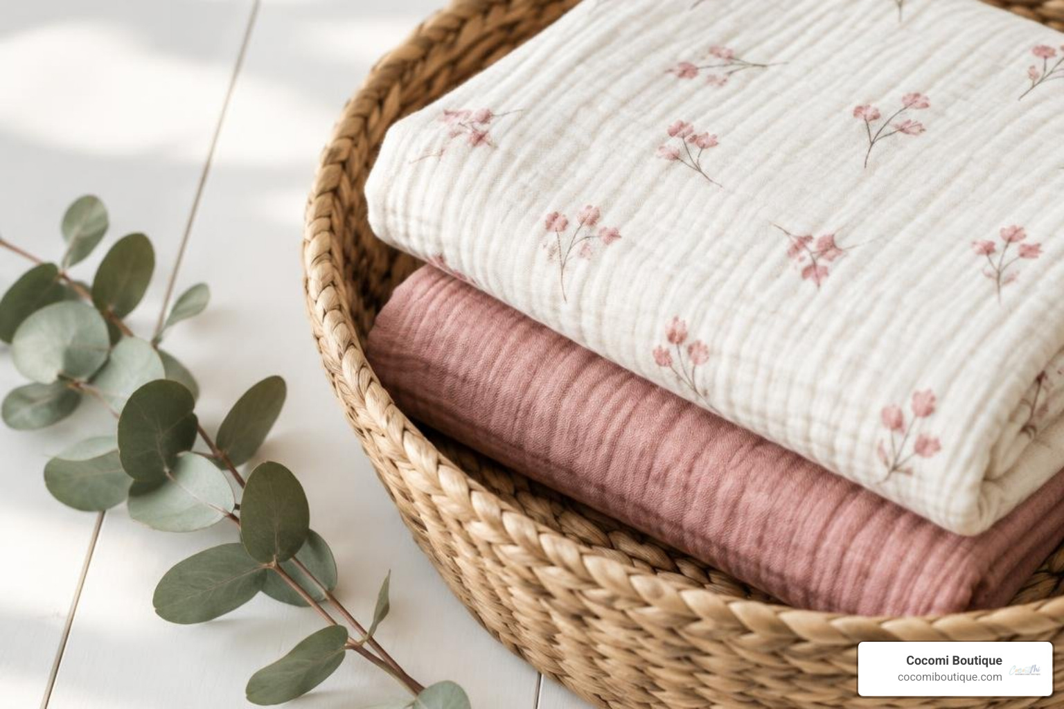muslin swaddle for baby shower
